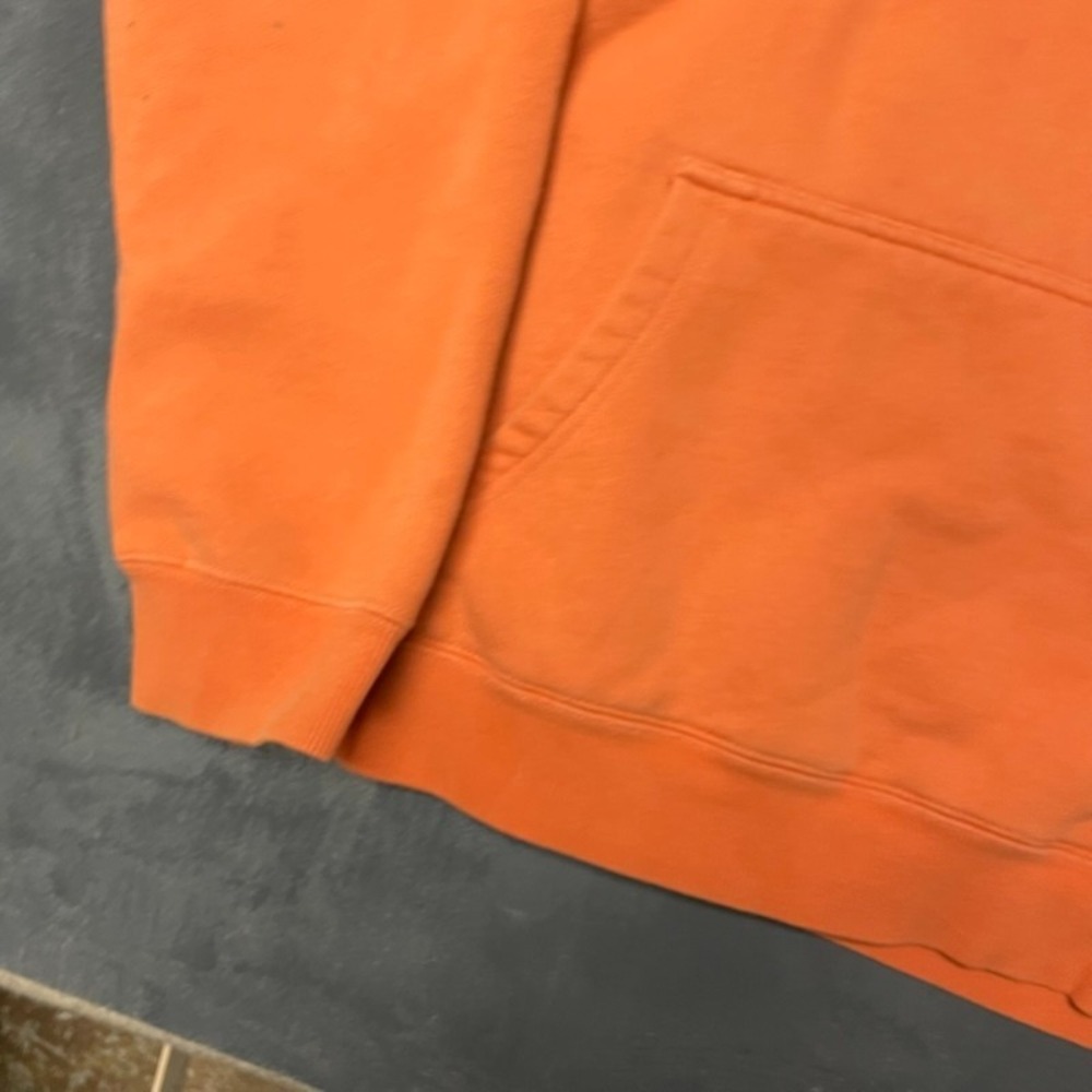 Big Logo Pullover Hoodie Men Medium Orange Stussy - Picture 4 of 11